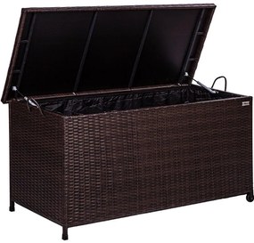 Cutie de depozitare STILISTA de grădină, maro 122x62x56 cm