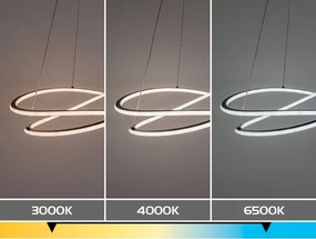 Rabalux 72341 - Lustră LED dimabilă suspendată pe cablu MALIRA 75W/230V 3000-6500K + telecomandă