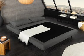 Fotoliu Pat SMART MULTIFUNCTION 140cm catifea raiata gri