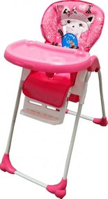 Scaun de masa pentru copii si bebe Baby Care™ CC reglabil in 3 trepte, Pliabil, Centura de siguranta, Sezut comfortabil, Masuta detasabila, Pozitie