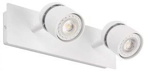 Aplica cu 2 spoturi directionabile design minimalist COCO alba