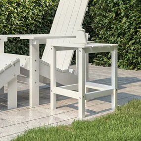 Masa de gradina Adirondack, alb, 38x38x46 cm, HDPE 1, Alb