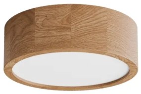 Plafonieră de baie CLEO cu senzor, 2 x E27 / 24 W / 230 V, diametru 27,5 cm, IP54, finisaj stejar