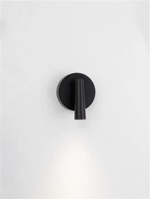 Aplica cu Spot LED directionabil stil minimalist TICO negru, NVL-9695147