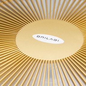 Plafonieră LED dimabilă cu ventilator Brilagi AURA LED/38W/230V auriu + telecomandă