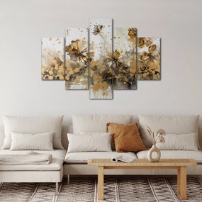 Tablou - pictură abstractă florală (150x105 cm)