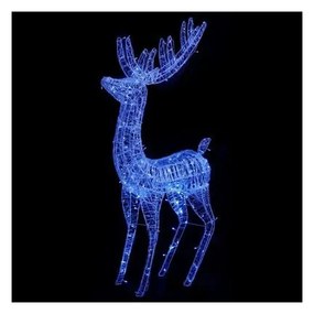 Ren de Craciun, albastru, 250 LED-uri, 180 cm, acril