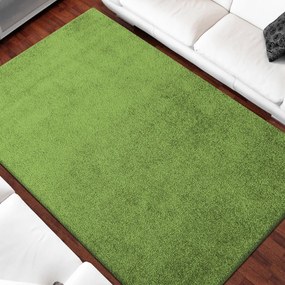 Covor monocolor de culoare verde Lăţime: 160 cm | Lungime: 220 cm