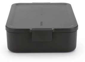 Cutie pentru alimente Brabantia Make&Take 1006290, 2 L, Cu separatoare, Inchidere etansa, Fara BPA, Gri inchis