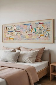 Pictură decorativă înrămată în MDF, Wallity, Culoare: Multicolor