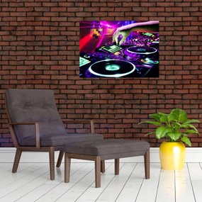 Tablou pe sticlă - DJ (70x50 cm)