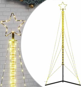 vidaXL Pom de Crăciun LED 483 LED-uri Alb Cald 240 cm