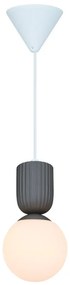 Pendul cu Forma Organic din Ceramica si Sticla, Sadie maro deschis