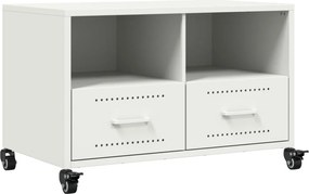 vidaXL Dulap TV, alb, 68x39x43,5 cm, oțel