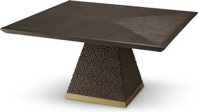 Masa dining design LUX Rexton 150x150cm, Ebony oak veneer