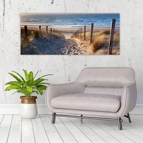 Tablou - Drum spre plaja din Marea Nordului, Țările de Jos (120x50 cm)