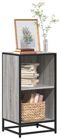 vidaXL Bibliotecă, gri sonoma, 40x35x76 cm, lemn prelucrat