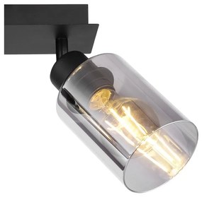 Plafoniera cu 2 spoturi directionabile design modern HADERA negru