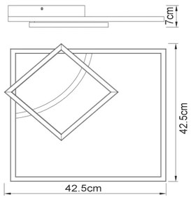 Lustră LED aplicată TINY LED/40W/230V Globo 67245-40