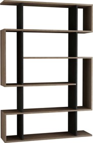 Biblioteca MITO, stejar sonoma/gri antracit, PAL melaminat, 110x26x161