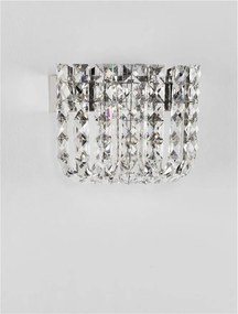 Aplica de perete LED crom, cristale sticla CELYSIA