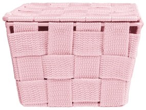 Coș cu capac Wenko Adria, roz