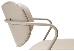 Fotoliu bej din imitație de piele Zed – DAN-FORM Denmark