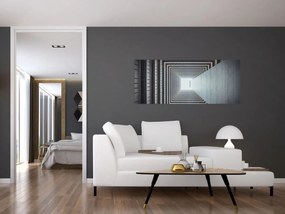 Tablou - Vedere din interiorul clădirii (120x50 cm)