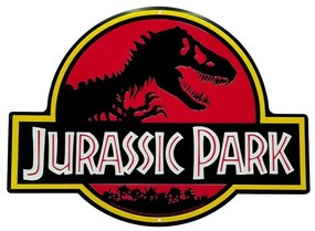 Placă metalică Jurrasic Park - Logo