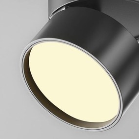 Spot LED aplicat directionabil Onda negru 2700K