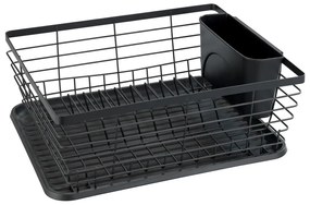 Suport pentru scurs vase Wenko Drip, negru