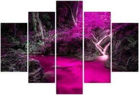 Tablou - Pădure roz (150x105 cm)