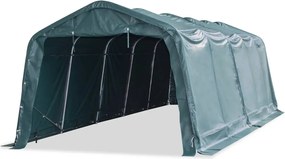 vidaXL Cort de animale detașabil verde închis 3,3x8 m PVC 550g/m²