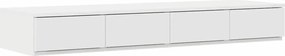 vidaXL Sertare pentru pat Alb 120 x 36,5 x 16,5 cm Lemn compozit
