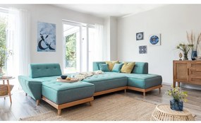 Colțar turcoaz extensibil (cu colț pe partea dreaptă/în formă de "U") Dazzling Daisy – Miuform