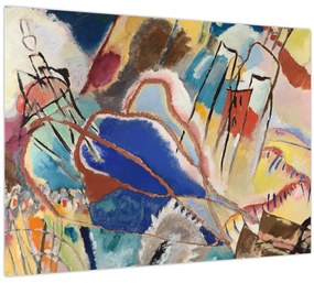 Tablou pe sticlă -  Vasily Kandinsky, Improvisation No. 30 (Cannons), reproducere (70x50 cm)