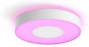 Plafoniera LED RGB Philips Hue Infuse, Bluetooth, 33.5W, 2350 lm, lumina alba si color (2000-6500K), IP20, 38.1cm, Alb