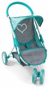 Milly Mally Susie Prestige Baby Golf Căruciorpentru păpuși, turcoaz