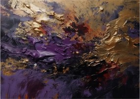 Tablou pe sticlă - Abstracție texturată (70x50 cm)