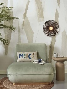 Aplica de perete eco din ratan Zanzibar flat 40cm S, bl