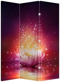 Paravan - Floare de lotus (126x170 cm)