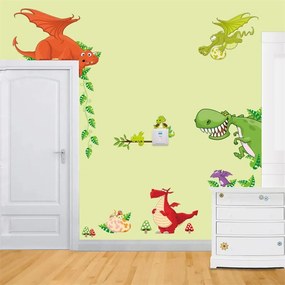 Autocolant de perete "Dragoni" 30x90 cm
