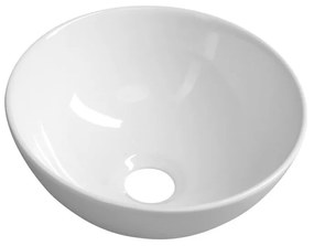 Chiuvetă albă rotundă din ceramică ø 28 cm Aster – Sapho