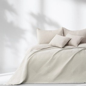Cuvertură crem matlasată din microfibră 220x240 cm Softa – Restilo