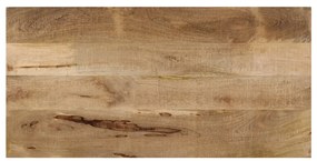 Masa de bucatarie, 120 x 60 x 76 cm, lemn masiv de mango 1, Maro, 120 x 60 x 76 cm