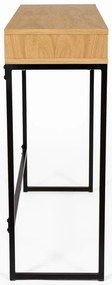 Birou cu blat cu aspect de lemn de stejar 35x100 cm Frame – Woodman