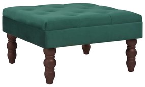 3070666 vidaXL Taburet, verde închis, 60x60x36 cm, catifea