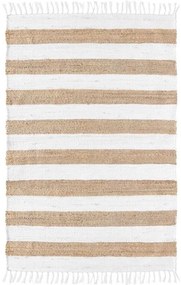 Covor alb-natural 50x80 cm Sagane – douceur d'intérieur