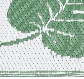 Covor de exterior, verde, 190x290 cm, PP green leaf pattern, 190 x 290 cm
