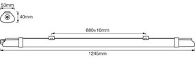Corp de iluminat LED fluorescent industrial DAMP LED/18W/230V IP65 Ledvance